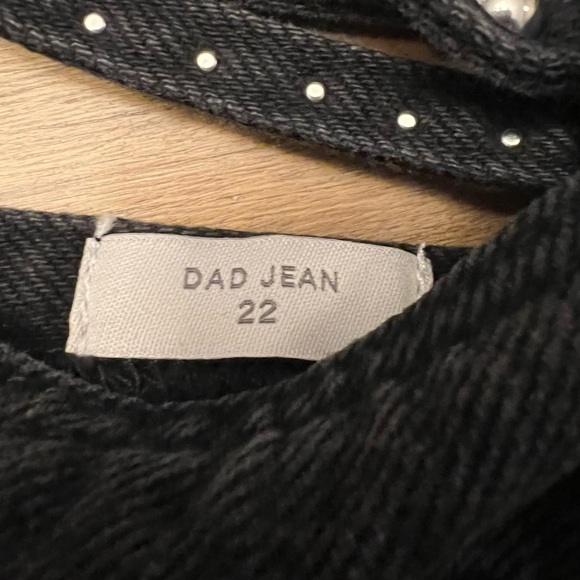 NWT Kendall & Kylie Eco Black Strappy Stud Dad Jeans - Picture 6 of 7